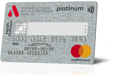 Die Platinum Mastercard® Kreditkarte