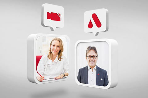 Kundin mit Martin Uidl in der Videoberatung