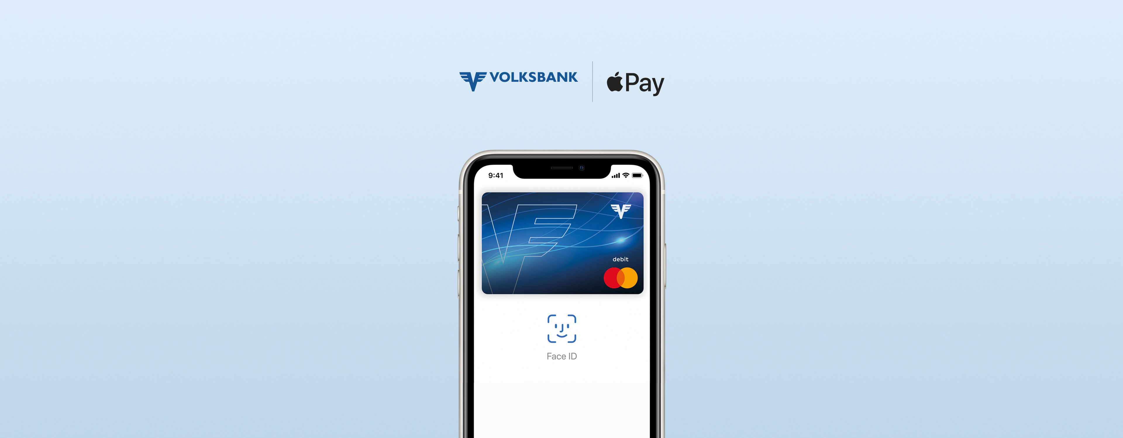 Apple Pay Startbildschirm auf einem Smartphone. 